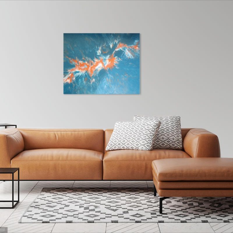 Dutch pour style fluid art 76 x 60cm