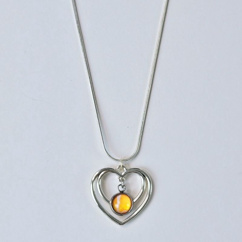 Elegant Twin Heart Pendent