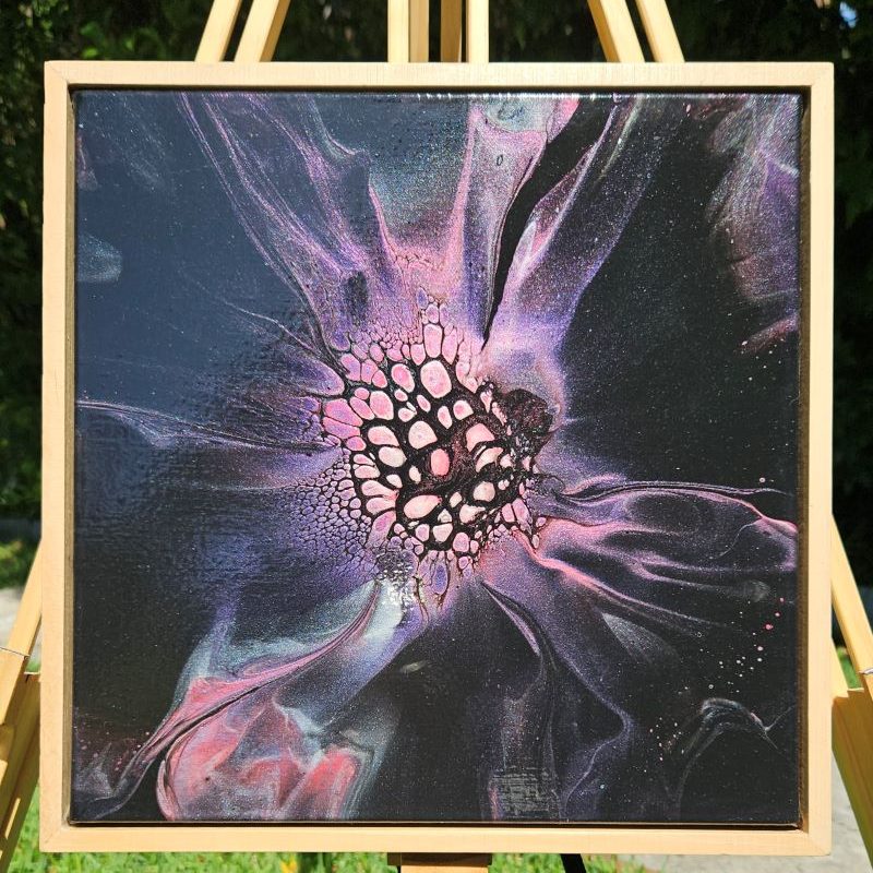 Fluid art Starburst bloom