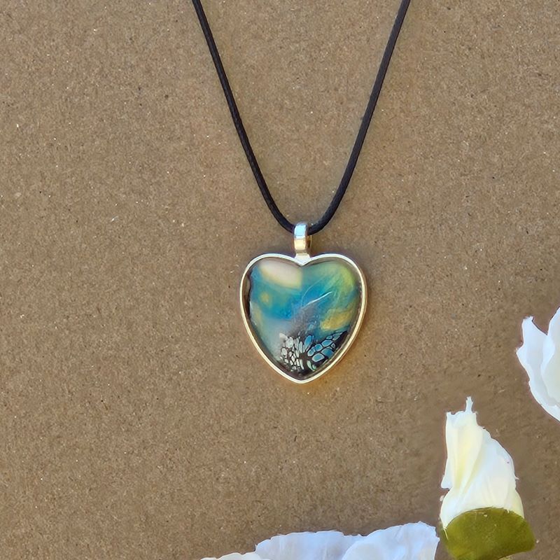 Custom Heart Necklace With Your Name Or Relationship - Jewelry Made From Coins